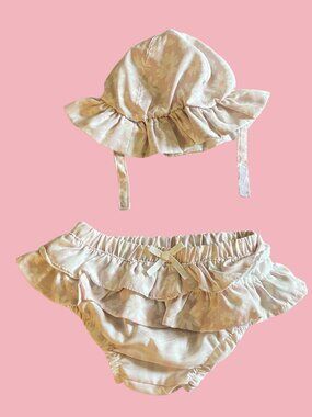 Daisy Print Hat and Bloomers Set - 3/$10 or 5/$15